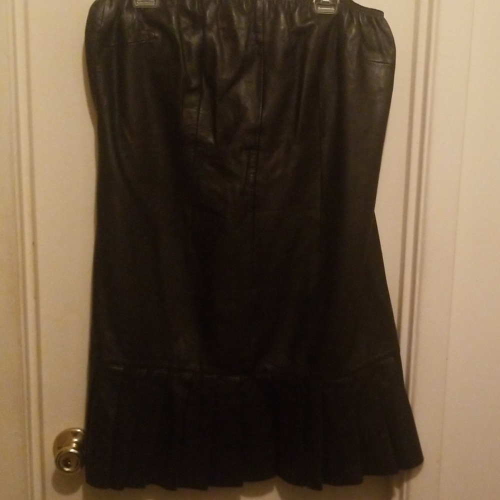 Leather dress